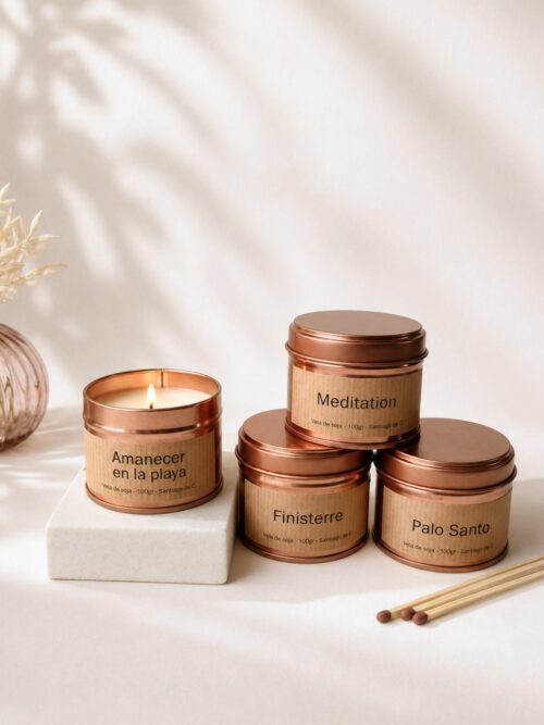 pack de velas Descubre BJ en formato lata